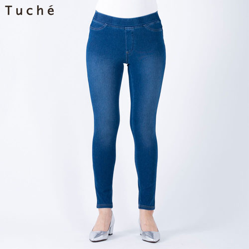 [군제]니트 데님 레깅스 팬츠 스키니 타입 TZH503