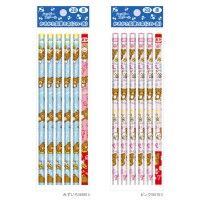 리라쿠마 HAPPY SCHOOL 시리즈 2B연필 2종세트 (핑크&블루)